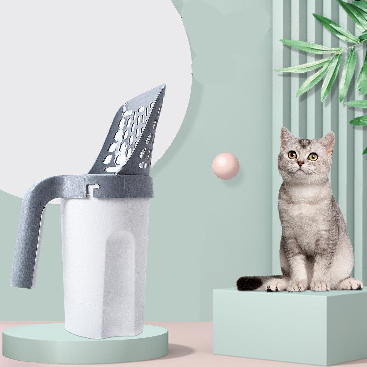 Ultimate Cat Litter Scoop With Built-In Trash Can - The Perfect Cleaning Companion